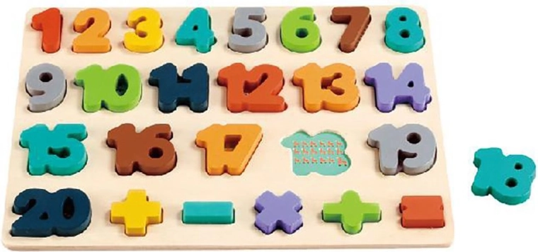 Puzzle en bois avec chiffres Baby Mix