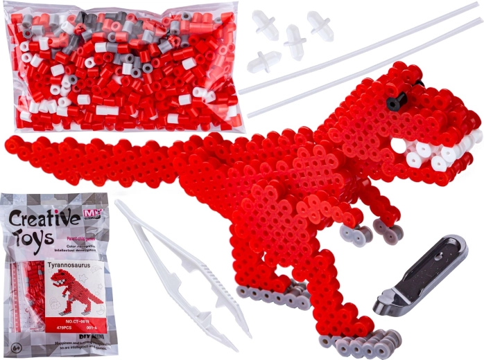 Perles à repasser 3D tyrannosaure T‑Rex en sachet
