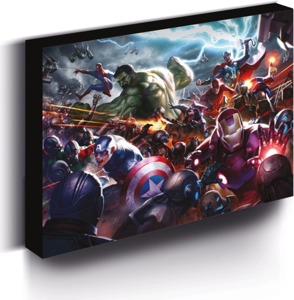 Tableau lumineux LED MARVEL 30 × 40 cm