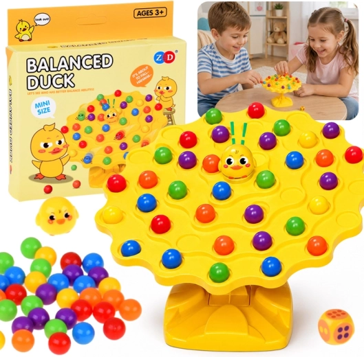 Canard oscillant – jeu d’adresse avec billes colorées - 1 pièce