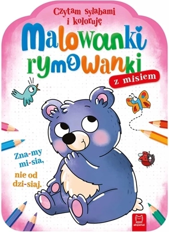 Coloriages et comptines avec un ourson – lecture par syllabes