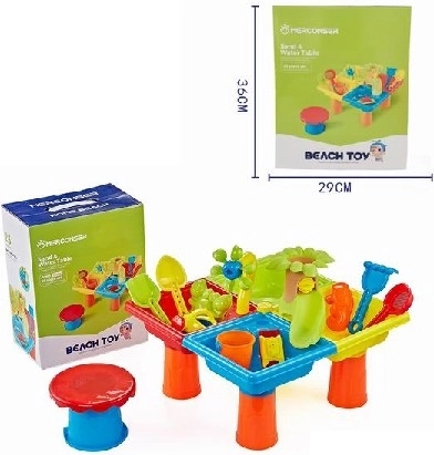Table de jeu bac à sable et eau, 25 pièces