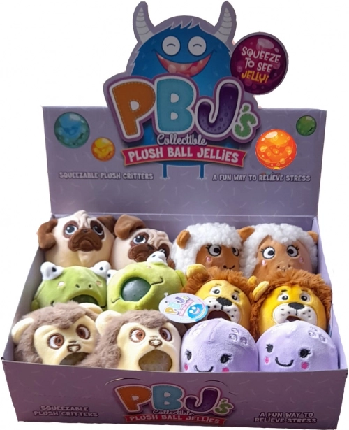 Animal en peluche avec billes antistress
