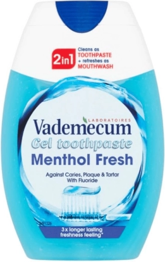 Vademecum 2en1 Menthol Fresh dentifrice gel 75 ml