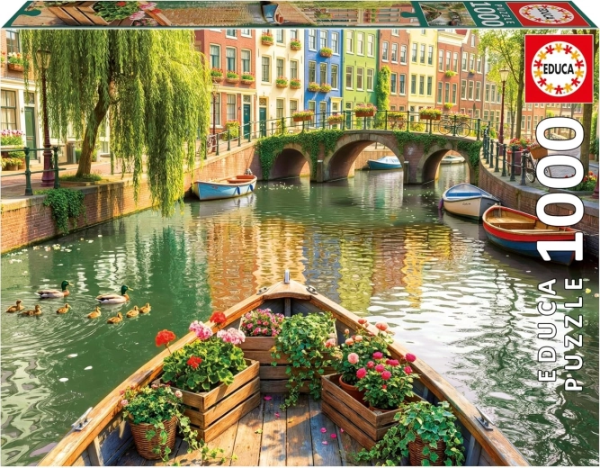 Educa puzzle Croisière en bateau à Amsterdam 1000 pièces