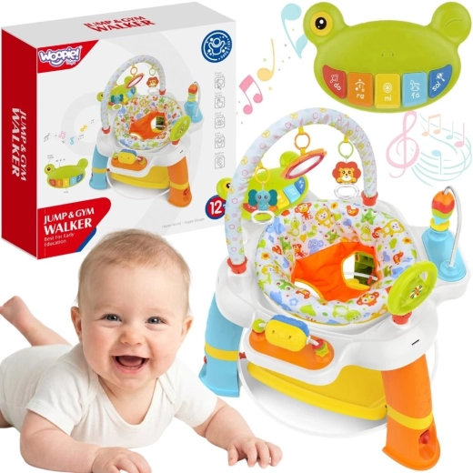 Centre d’activités interactif Woopie Baby avec siège rotatif 12m+