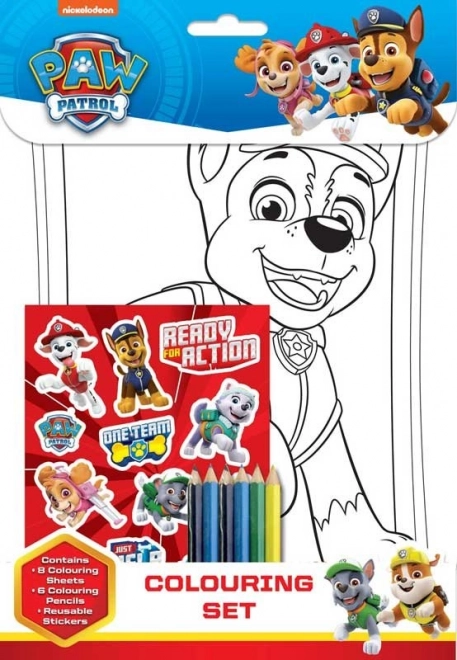 Set de coloriage PAW PATROL de NICKELODEON