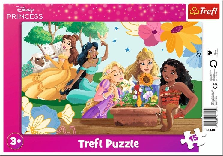 Puzzle Trefl Disney Princess : La force du sourire, 15 pièces