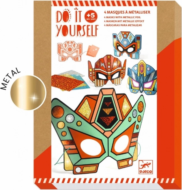 Kit créatif DJECO masques super robots à personnaliser
