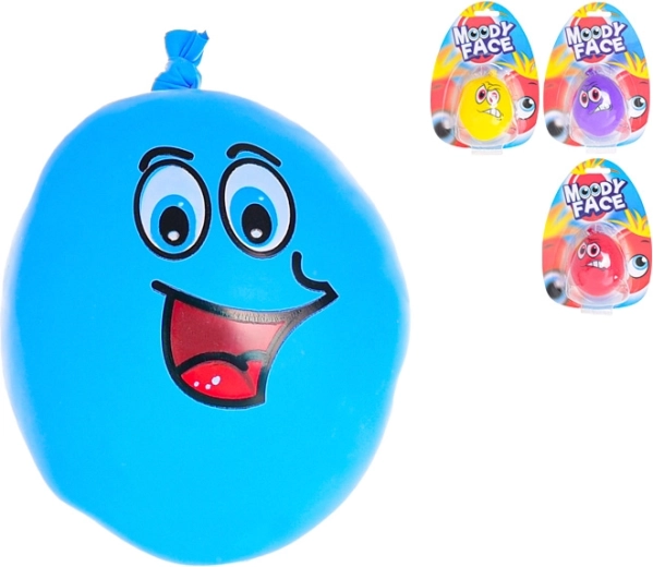 Balle anti-stress modelable avec visage 7 cm