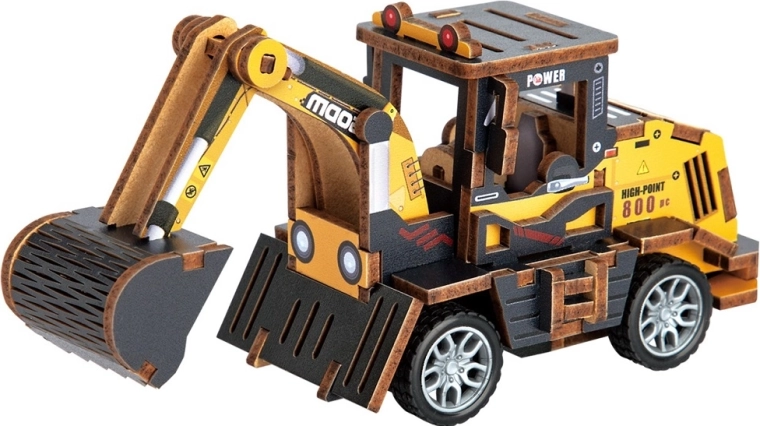 2Kids Toys puzzle 3D en bois pelleteuse