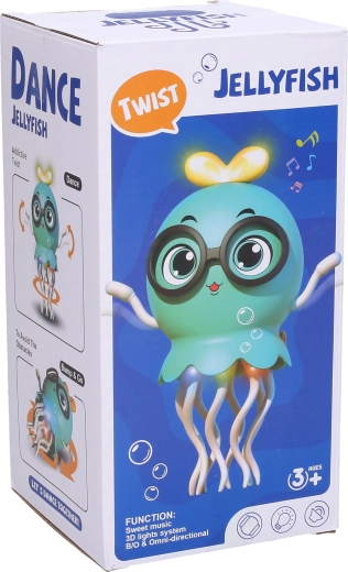 Méduse dansante avec effets lumineux 21 cm - 1 pièce