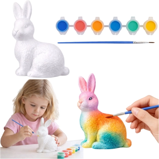 Kit créatif pour peindre un lapin de Pâques
