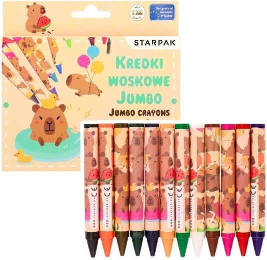 Cires Jumbo Capybara 12 couleurs
