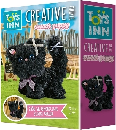 Stnux Sweet Puppy kit créatif DIY pour porte-clés – chaton noir