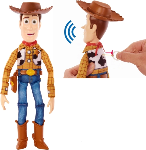 Mattel Disney Toy Story figurine interactive souple Woody 31 cm (version anglaise) - 1 pièce