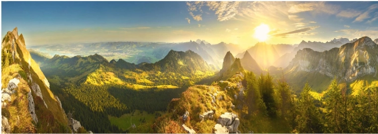 Dino puzzle panoramique Automne suisse 6000 pièces