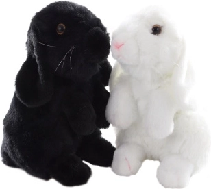 Lapin en peluche écoresponsable 20 cm - 1 pièce