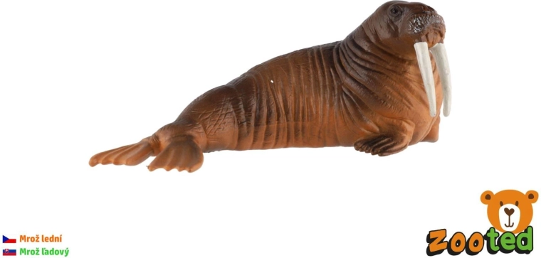 Figurine en plastique de morse arctique de 11 cm
