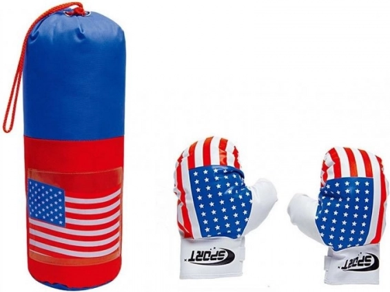 Ensemble de boxe pour enfants avec sac de frappe 45 cm et gants
