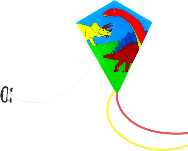 Cerf-volant avec dinosaures