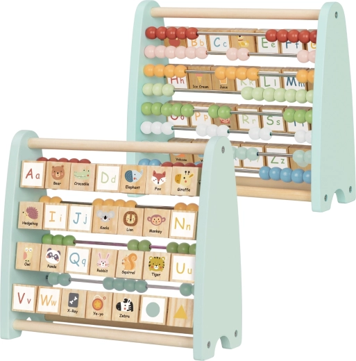 Boulier en bois double face avec alphabet anglais TOOKY TOY