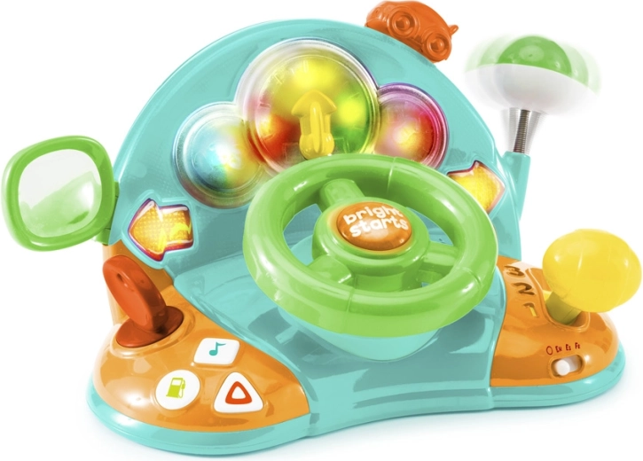 Bright Starts volant lumineux et musical Lights & Colors Driver pour enfants dès 6 mois