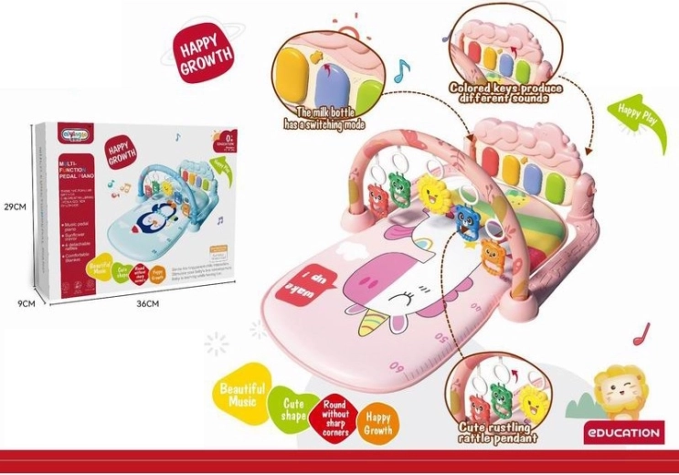 Tapis musical avec piano Licorne pour bébés
