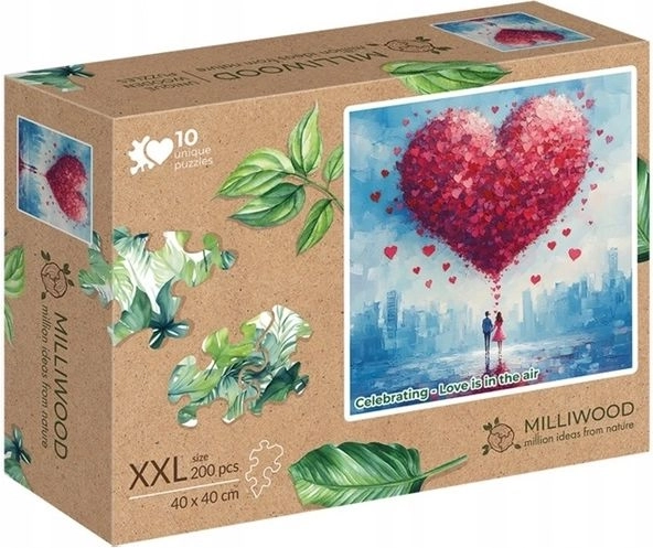 Puzzle en bois Milliwood XXL « L’amour est dans l’air » 200 pièces