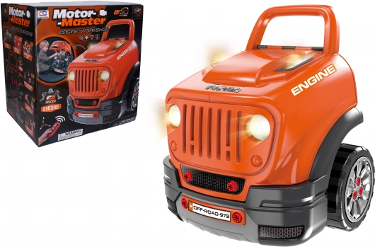 Moteur à visser avec télécommande – voiture tout-terrain, 61 pièces