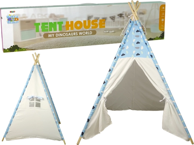 Tipi pour enfants à motif nuages, tente imperméable pour la chambre et le jardin