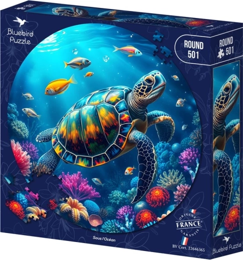 Puzzle rond Bluebird Sous la surface de la mer 501 pièces