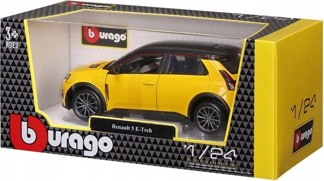 Bburago Renault 5 E‑Tech electric 1:24 modèle métallique jaune