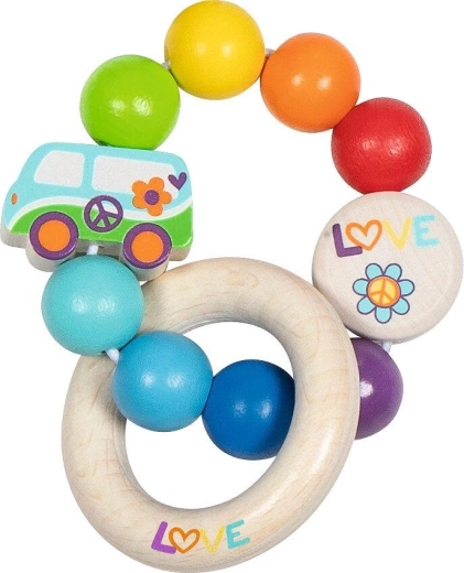 Anneau tactile élastique arc-en-ciel