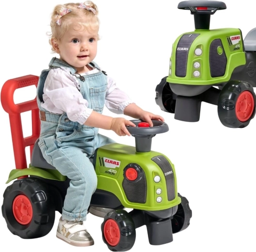Tracteur porteur Falk Baby Claas Arion 470 avec klaxon