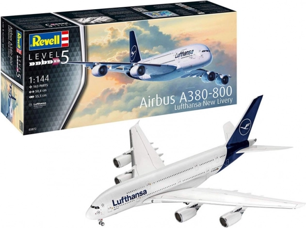 Maquette en plastique Airbus A380-800 Lufthansa – nouvelle livrée