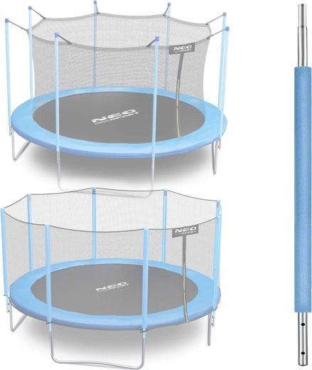 Neo-Sport partie inférieure du poteau pour trampoline 8–15 ft bleu (pour filet extérieur et intérieur)