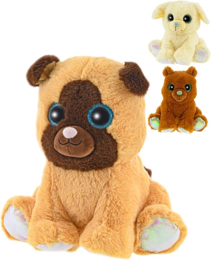 Petit chien en peluche parfumé pour bébés assis 19–20 cm - 1 pièce