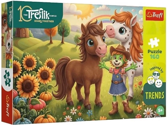 Puzzle Trefl 160 pièces Cheval (La famille Treflik)