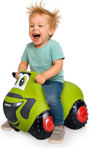 Tracteur gonflable sauteur CLAAS HoppyDoo avec pompe