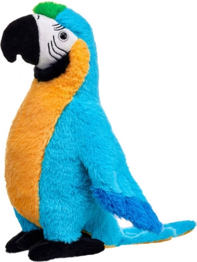 Perroquet ara en peluche bleu 22 cm