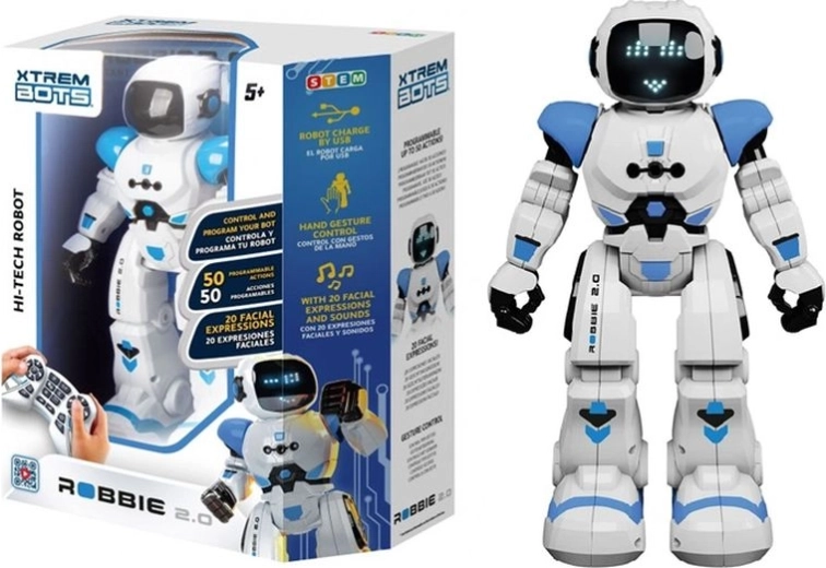 Xtrem Bots Robbie 2.0 – robot interactif programmable télécommandé