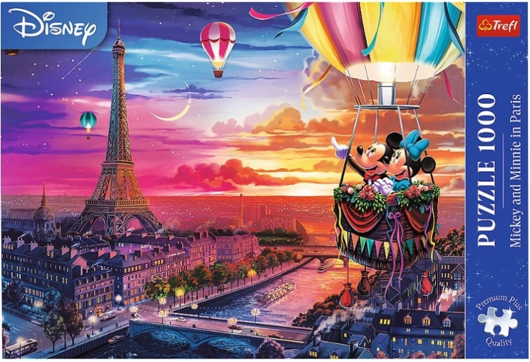 Puzzle 1000 Premium Plus – MICKEY ET MINNIE À PARIS