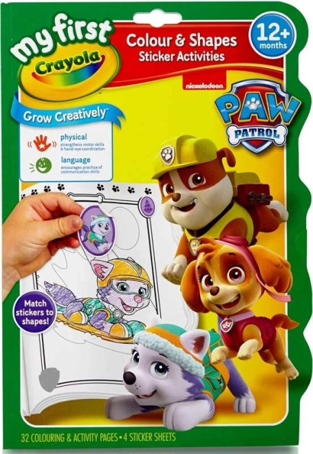 Crayola formes et couleurs PAW PATROL – cahier d’activités à colorier