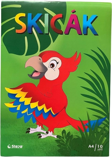 Bloc à dessin A4 10 feuilles 180 g/m²