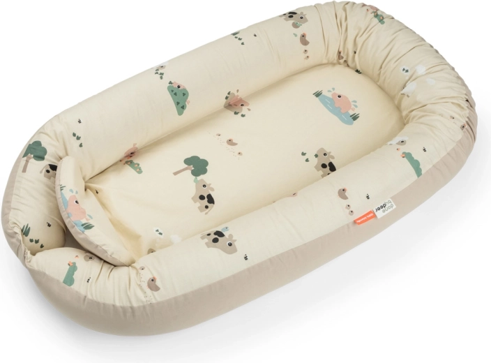 Nid douillet pour bébé Done by Deer Tiny farm, sable