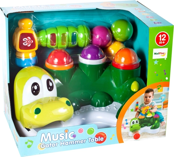 Dinosaure crocodile – jeu amusant avec marteau tape-tape et balles