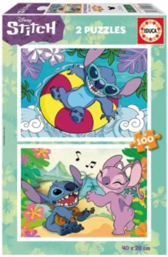 Puzzle Educa Stitch 2×100 pièces