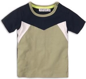 T-shirt enfant Dirkje à manches courtes Tropical Toucan Do It vert/bleu marine
