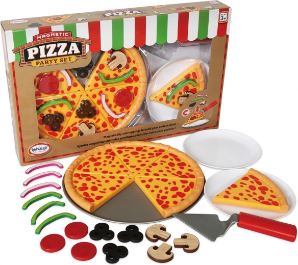 Pizza magnétique MalBlo Magnetic – set pour enfants pour couper et décorer